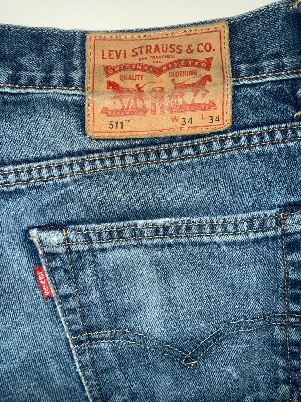 Levi's 511 Slim Straight Men's Jeans in Light Blue Denim